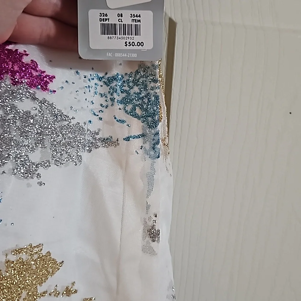 *FINAL* DISNEY POCAHONTAS COLORS OF THE WIND GLITTER DRESS: NEW WITH TAGS:SZ 5/6_5
